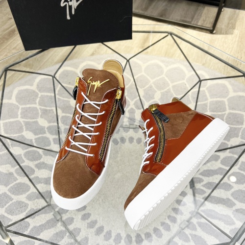 Cheap Giuseppe Zanotti High Tops Shoes For Men #1186153 Replica Wholesale [$92.00 USD] [ITEM#1186153] on Replica Giuseppe Zanotti High Tops Shoes