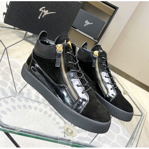 Cheap Giuseppe Zanotti High Tops Shoes For Men #1186154 Replica Wholesale [$92.00 USD] [ITEM#1186154] on Replica Giuseppe Zanotti High Tops Shoes