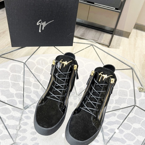 Cheap Giuseppe Zanotti High Tops Shoes For Men #1186154 Replica Wholesale [$92.00 USD] [ITEM#1186154] on Replica Giuseppe Zanotti High Tops Shoes