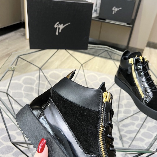 Cheap Giuseppe Zanotti High Tops Shoes For Men #1186154 Replica Wholesale [$92.00 USD] [ITEM#1186154] on Replica Giuseppe Zanotti High Tops Shoes