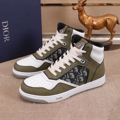 Cheap Christian Dior High Top Shoes For Men #1186405 Replica Wholesale [$80.00 USD] [ITEM#1186405] on Replica Christian Dior High Top Shoes