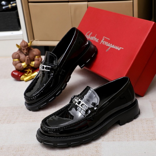 Cheap Salvatore Ferragamo Leather Shoes For Men #1186490 Replica Wholesale [$96.00 USD] [ITEM#1186490] on Replica Salvatore Ferragamo Leather Shoes