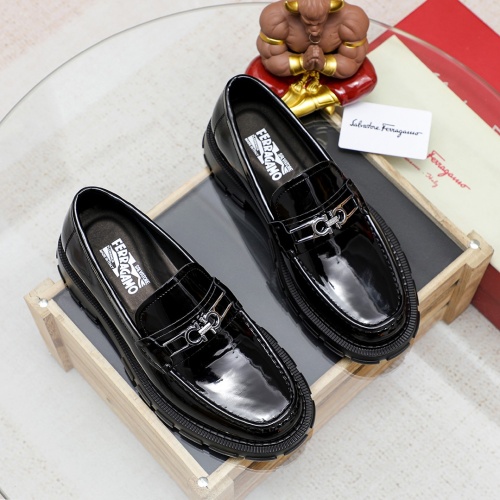 Cheap Salvatore Ferragamo Leather Shoes For Men #1186490 Replica Wholesale [$96.00 USD] [ITEM#1186490] on Replica Salvatore Ferragamo Leather Shoes