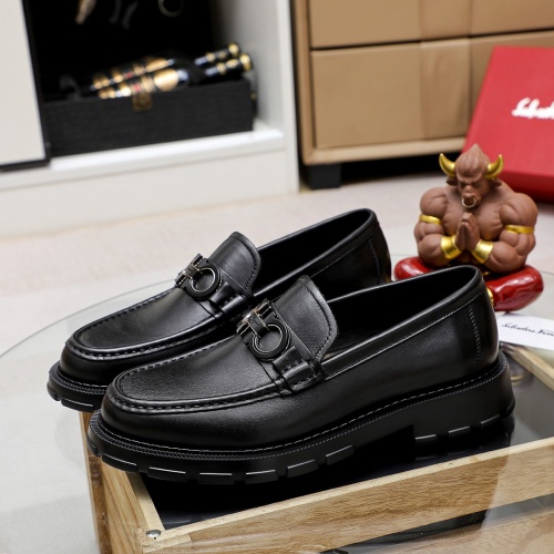 Cheap Salvatore Ferragamo Leather Shoes For Men #1186491 Replica Wholesale [$96.00 USD] [ITEM#1186491] on Replica Salvatore Ferragamo Leather Shoes
