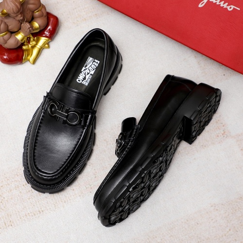 Cheap Salvatore Ferragamo Leather Shoes For Men #1186491 Replica Wholesale [$96.00 USD] [ITEM#1186491] on Replica Salvatore Ferragamo Leather Shoes