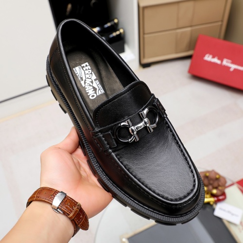 Cheap Salvatore Ferragamo Leather Shoes For Men #1186492 Replica Wholesale [$96.00 USD] [ITEM#1186492] on Replica Salvatore Ferragamo Leather Shoes