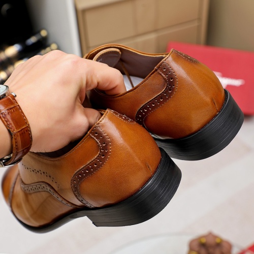 Cheap Salvatore Ferragamo Leather Shoes For Men #1186497 Replica Wholesale [$76.00 USD] [ITEM#1186497] on Replica Salvatore Ferragamo Leather Shoes