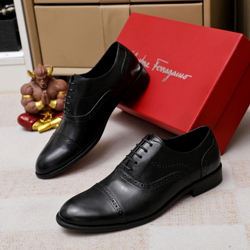 Cheap Salvatore Ferragamo Leather Shoes For Men #1186498 Replica Wholesale [$76.00 USD] [ITEM#1186498] on Replica Salvatore Ferragamo Leather Shoes