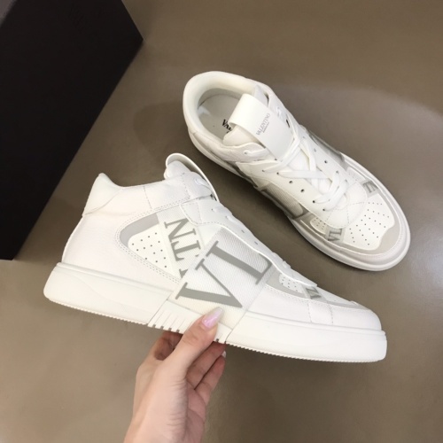 Cheap Valentino High Tops Shoes For Men #1186565 Replica Wholesale [$85.00 USD] [ITEM#1186565] on Replica Valentino High Tops Shoes