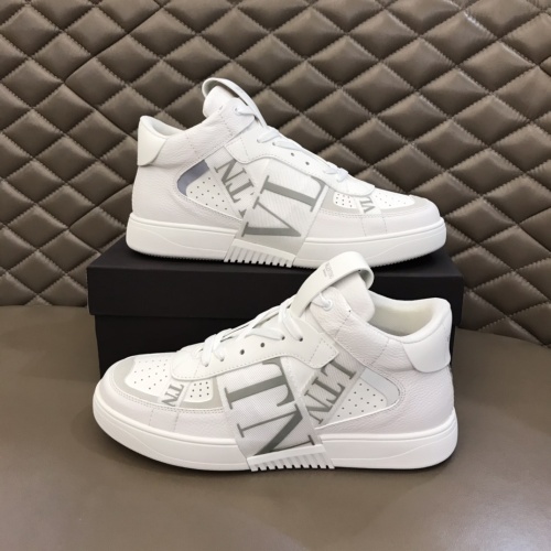 Cheap Valentino High Tops Shoes For Men #1186565 Replica Wholesale [$85.00 USD] [ITEM#1186565] on Replica Valentino High Tops Shoes