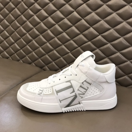 Cheap Valentino High Tops Shoes For Men #1186565 Replica Wholesale [$85.00 USD] [ITEM#1186565] on Replica Valentino High Tops Shoes