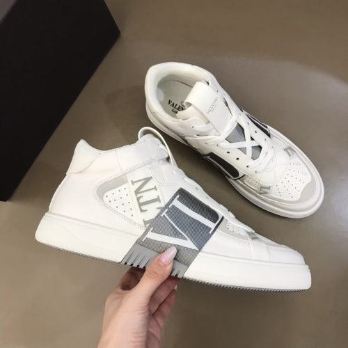 Cheap Valentino High Tops Shoes For Men #1186566 Replica Wholesale [$85.00 USD] [ITEM#1186566] on Replica Valentino High Tops Shoes