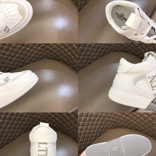 Cheap Valentino High Tops Shoes For Men #1186566 Replica Wholesale [$85.00 USD] [ITEM#1186566] on Replica Valentino High Tops Shoes