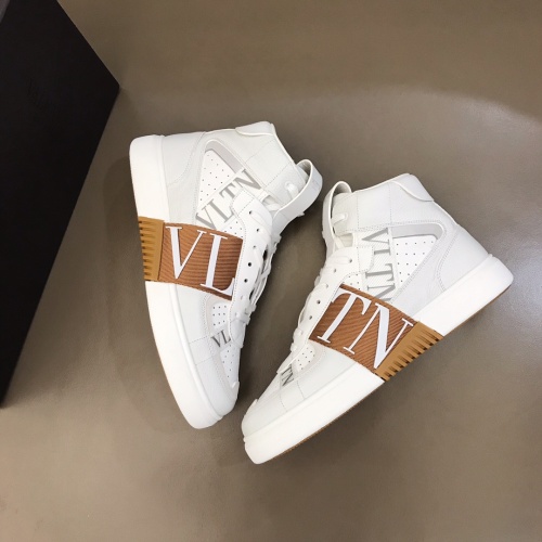 Cheap Valentino High Tops Shoes For Men #1186567 Replica Wholesale [$85.00 USD] [ITEM#1186567] on Replica Valentino High Tops Shoes