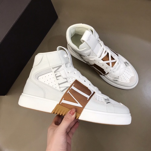 Cheap Valentino High Tops Shoes For Men #1186567 Replica Wholesale [$85.00 USD] [ITEM#1186567] on Replica Valentino High Tops Shoes