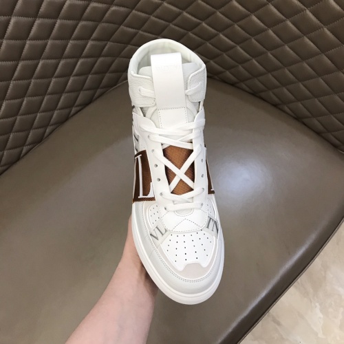 Cheap Valentino High Tops Shoes For Men #1186567 Replica Wholesale [$85.00 USD] [ITEM#1186567] on Replica Valentino High Tops Shoes