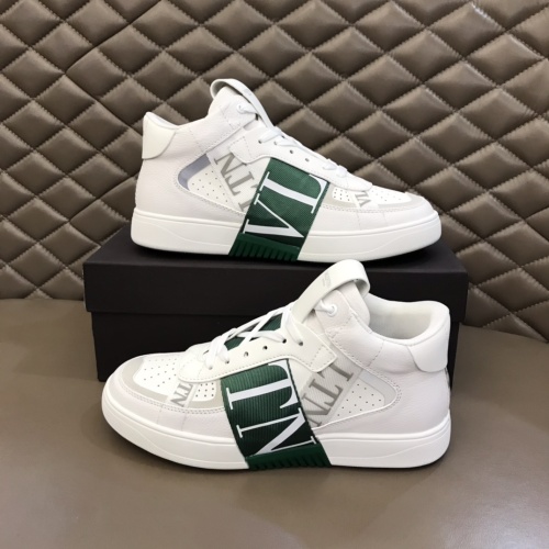 Cheap Valentino High Tops Shoes For Men #1186569 Replica Wholesale [$85.00 USD] [ITEM#1186569] on Replica Valentino High Tops Shoes