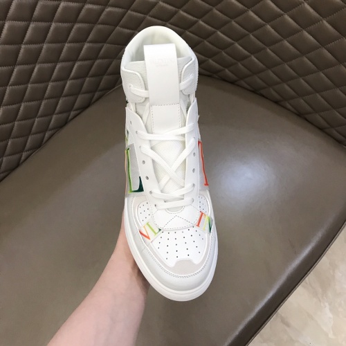 Cheap Valentino High Tops Shoes For Men #1186573 Replica Wholesale [$85.00 USD] [ITEM#1186573] on Replica Valentino High Tops Shoes