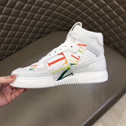 Cheap Valentino High Tops Shoes For Men #1186573 Replica Wholesale [$85.00 USD] [ITEM#1186573] on Replica Valentino High Tops Shoes