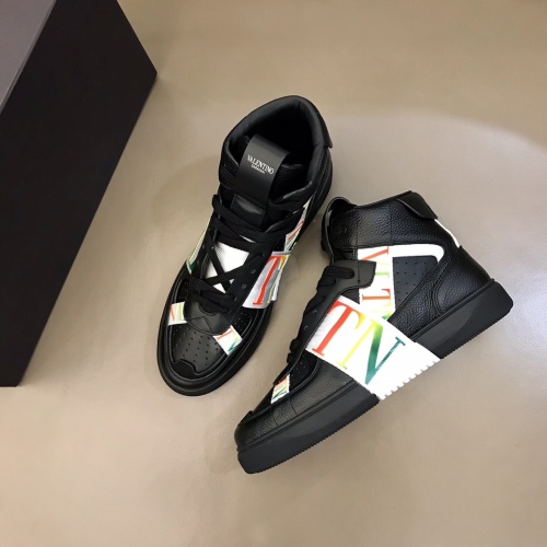 Cheap Valentino High Tops Shoes For Men #1186574 Replica Wholesale [$85.00 USD] [ITEM#1186574] on Replica Valentino High Tops Shoes