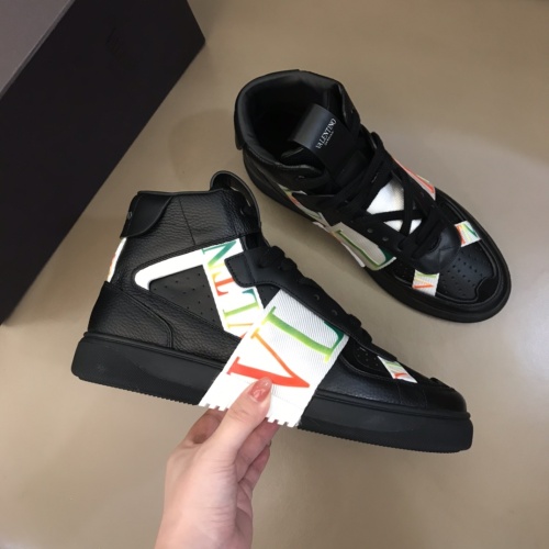 Cheap Valentino High Tops Shoes For Men #1186574 Replica Wholesale [$85.00 USD] [ITEM#1186574] on Replica Valentino High Tops Shoes