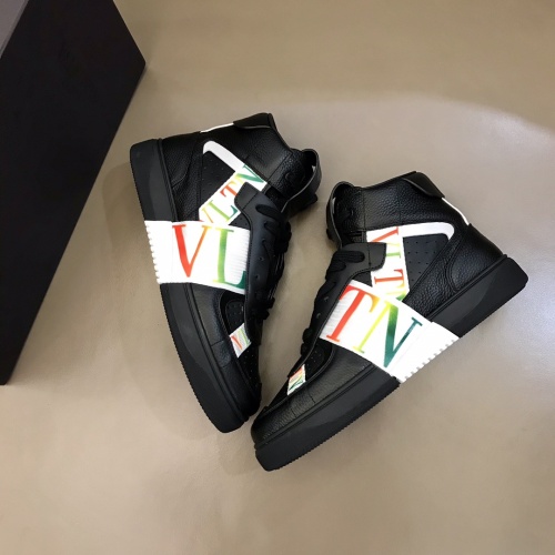 Cheap Valentino High Tops Shoes For Men #1186574 Replica Wholesale [$85.00 USD] [ITEM#1186574] on Replica Valentino High Tops Shoes