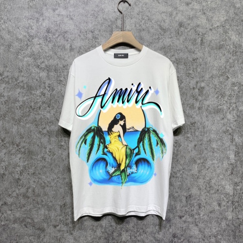 Cheap Amiri T-Shirts Short Sleeved For Unisex #1186757 Replica Wholesale [$39.00 USD] [ITEM#1186757] on Replica Amiri T-Shirts