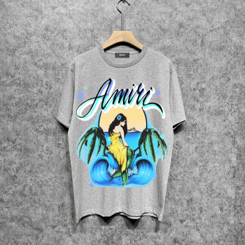 Cheap Amiri T-Shirts Short Sleeved For Unisex #1186759 Replica Wholesale [$39.00 USD] [ITEM#1186759] on Replica Amiri T-Shirts