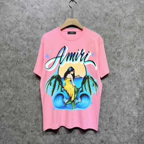 Cheap Amiri T-Shirts Short Sleeved For Unisex #1186760 Replica Wholesale [$39.00 USD] [ITEM#1186760] on Replica Amiri T-Shirts