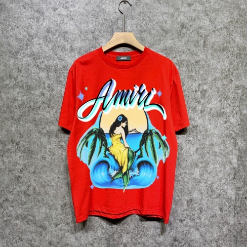 Cheap Amiri T-Shirts Short Sleeved For Unisex #1186761 Replica Wholesale [$39.00 USD] [ITEM#1186761] on Replica Amiri T-Shirts