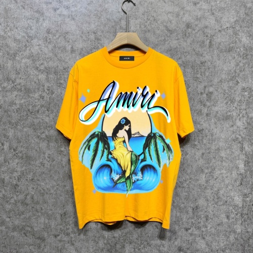 Cheap Amiri T-Shirts Short Sleeved For Unisex #1186763 Replica Wholesale [$39.00 USD] [ITEM#1186763] on Replica Amiri T-Shirts