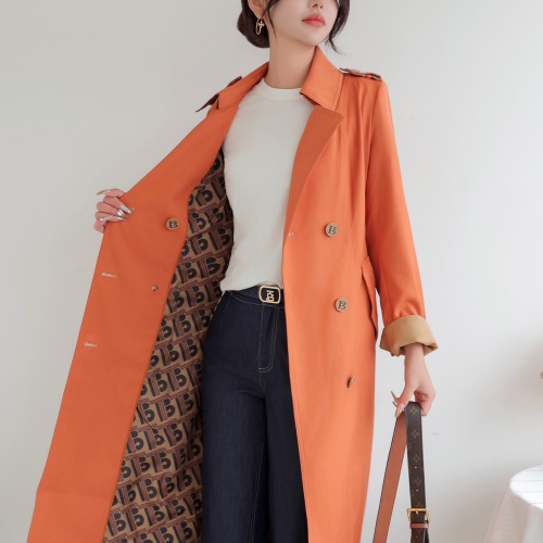 Cheap Burberry Trench Coat Long Sleeved For Women #1187718 Replica Wholesale [$160.00 USD] [ITEM#1187718] on Replica Burberry Trench Coat