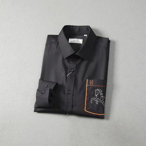 Cheap Hermes Shirts Long Sleeved For Men #1192227 Replica Wholesale [$42.00 USD] [ITEM#1192227] on Replica Hermes Shirts