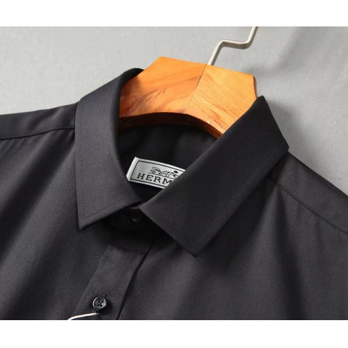 Cheap Hermes Shirts Long Sleeved For Men #1192227 Replica Wholesale [$42.00 USD] [ITEM#1192227] on Replica Hermes Shirts