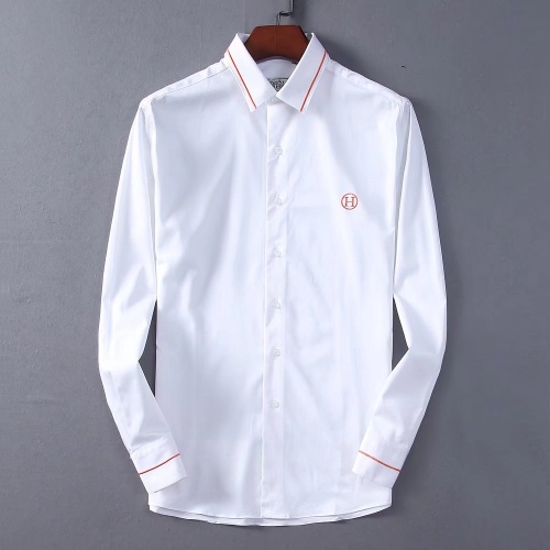 Cheap Hermes Shirts Long Sleeved For Men #1192239 Replica Wholesale [$40.00 USD] [ITEM#1192239] on Replica Hermes Shirts