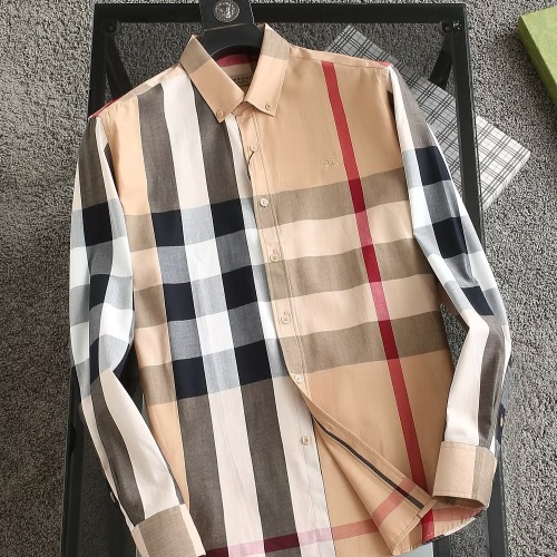 Cheap Burberry Shirts Long Sleeved For Men #1192256 Replica Wholesale [$38.00 USD] [ITEM#1192256] on Replica Burberry Shirts