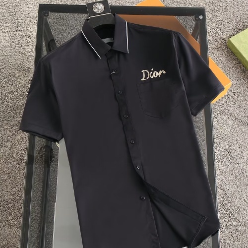 Cheap Christian Dior Shirts Short Sleeved For Men #1192284 Replica Wholesale [$38.00 USD] [ITEM#1192284] on Replica Christian Dior Shirts