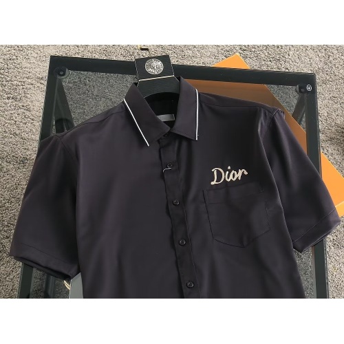 Cheap Christian Dior Shirts Short Sleeved For Men #1192284 Replica Wholesale [$38.00 USD] [ITEM#1192284] on Replica Christian Dior Shirts