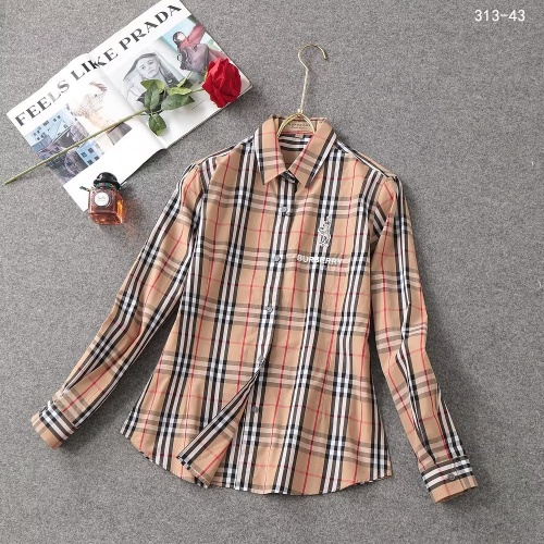 Cheap Burberry Shirts Long Sleeved For Women #1192292 Replica Wholesale [$36.00 USD] [ITEM#1192292] on Replica Burberry Shirts