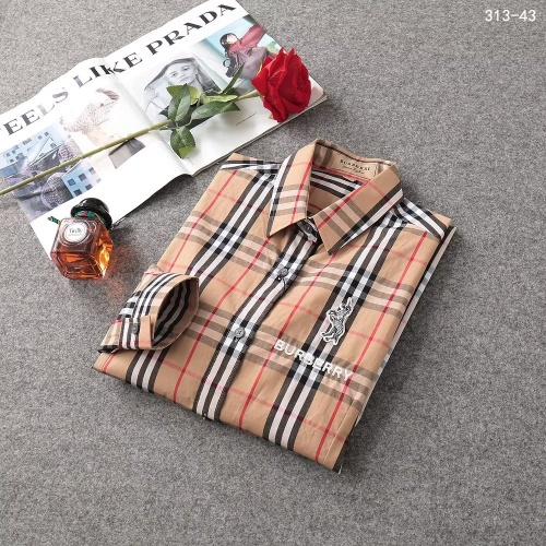 Cheap Burberry Shirts Long Sleeved For Women #1192292 Replica Wholesale [$36.00 USD] [ITEM#1192292] on Replica Burberry Shirts