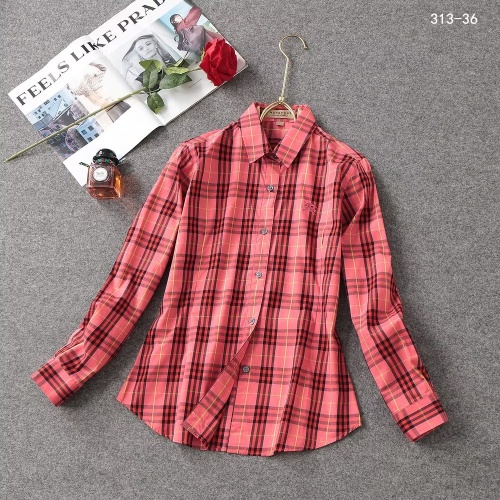 Cheap Burberry Shirts Long Sleeved For Women #1192296 Replica Wholesale [$36.00 USD] [ITEM#1192296] on Replica Burberry Shirts