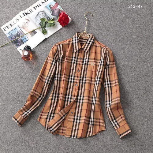 Cheap Burberry Shirts Long Sleeved For Women #1192298 Replica Wholesale [$38.00 USD] [ITEM#1192298] on Replica Burberry Shirts