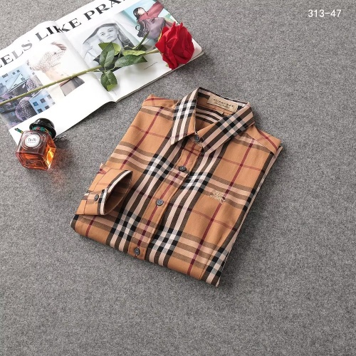 Cheap Burberry Shirts Long Sleeved For Women #1192298 Replica Wholesale [$38.00 USD] [ITEM#1192298] on Replica Burberry Shirts