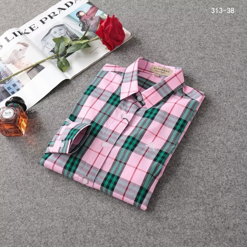 Cheap Burberry Shirts Long Sleeved For Women #1192300 Replica Wholesale [$38.00 USD] [ITEM#1192300] on Replica Burberry Shirts