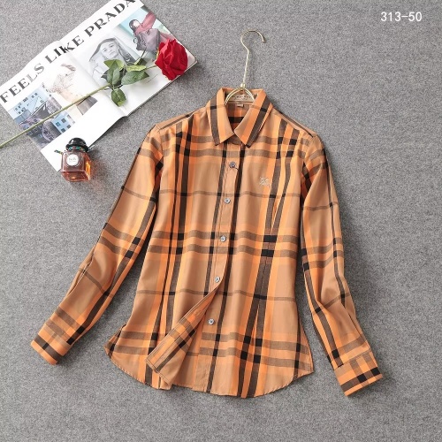 Cheap Burberry Shirts Long Sleeved For Women #1192303 Replica Wholesale [$38.00 USD] [ITEM#1192303] on Replica Burberry Shirts