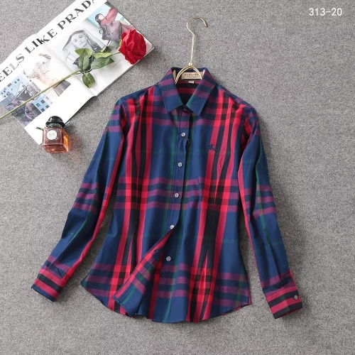 Cheap Burberry Shirts Long Sleeved For Women #1192304 Replica Wholesale [$38.00 USD] [ITEM#1192304] on Replica Burberry Shirts