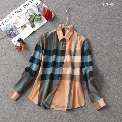 Cheap Burberry Shirts Long Sleeved For Women #1192306 Replica Wholesale [$38.00 USD] [ITEM#1192306] on Replica Burberry Shirts