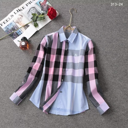 Cheap Burberry Shirts Long Sleeved For Women #1192307 Replica Wholesale [$38.00 USD] [ITEM#1192307] on Replica Burberry Shirts