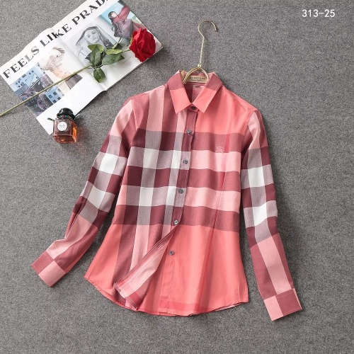 Cheap Burberry Shirts Long Sleeved For Women #1192308 Replica Wholesale [$38.00 USD] [ITEM#1192308] on Replica Burberry Shirts