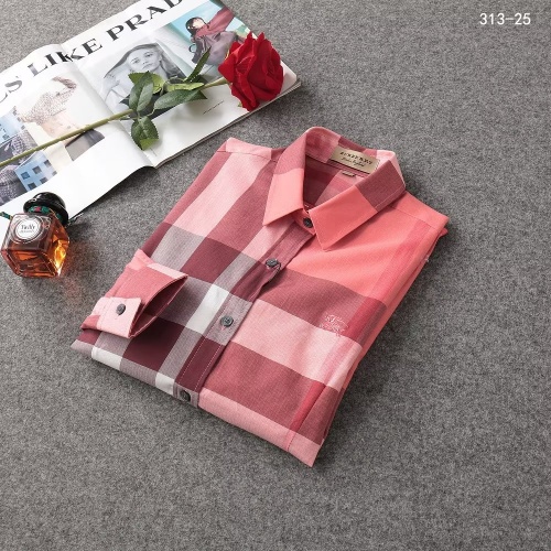 Cheap Burberry Shirts Long Sleeved For Women #1192308 Replica Wholesale [$38.00 USD] [ITEM#1192308] on Replica Burberry Shirts